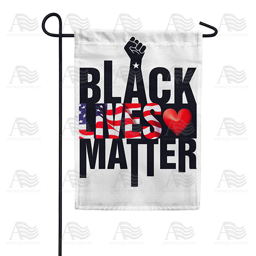 America Forever Black Lives Matter 2 Garden Flag