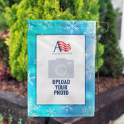 America Forever Personalized Snowflakes Garden Flag