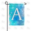 America Forever Snowflakes Monogram Garden Flag