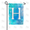 America Forever Snowflakes Monogram Garden Flag