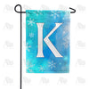 America Forever Snowflakes Monogram Garden Flag