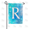 America Forever Snowflakes Monogram Garden Flag