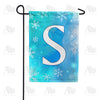 America Forever Snowflakes Monogram Garden Flag