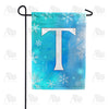 America Forever Snowflakes Monogram Garden Flag