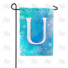 America Forever Snowflakes Monogram Garden Flag