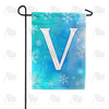 America Forever Snowflakes Monogram Garden Flag