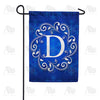 America Forever Royal Blue Winter Monogram Garden Flag