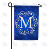 America Forever Royal Blue Winter Monogram Garden Flag