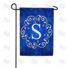 America Forever Royal Blue Winter Monogram Garden Flag