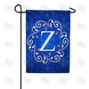America Forever Royal Blue Winter Monogram Garden Flag