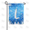 America Forever Wintry Monogram Garden Flag