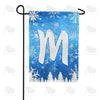 Wintry Monogram Garden Flag