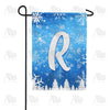 Wintry Monogram Garden Flag