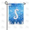 America Forever Wintry Monogram Garden Flag