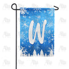 America Forever Wintry Monogram Garden Flag