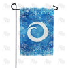 America Forever Icy Snowflakes Monogram Garden Flag