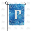 America Forever Icy Snowflakes Monogram Garden Flag