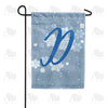 America Forever Blue Winter Monogram Garden Flag