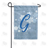 America Forever Blue Winter Monogram Garden Flag