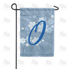America Forever Blue Winter Monogram Garden Flag