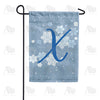 America Forever Blue Winter Monogram Garden Flag