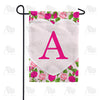 America Forever Pink Roses Monogram Garden Flag