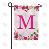 America Forever Pink Roses Monogram Garden Flag