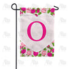 America Forever Pink Roses Monogram Garden Flag