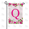 America Forever Pink Roses Monogram Garden Flag