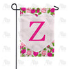 America Forever Pink Roses Monogram Garden Flag