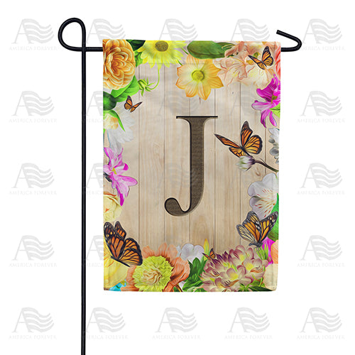 America Forever Flowery Wood Panel Garden Flag