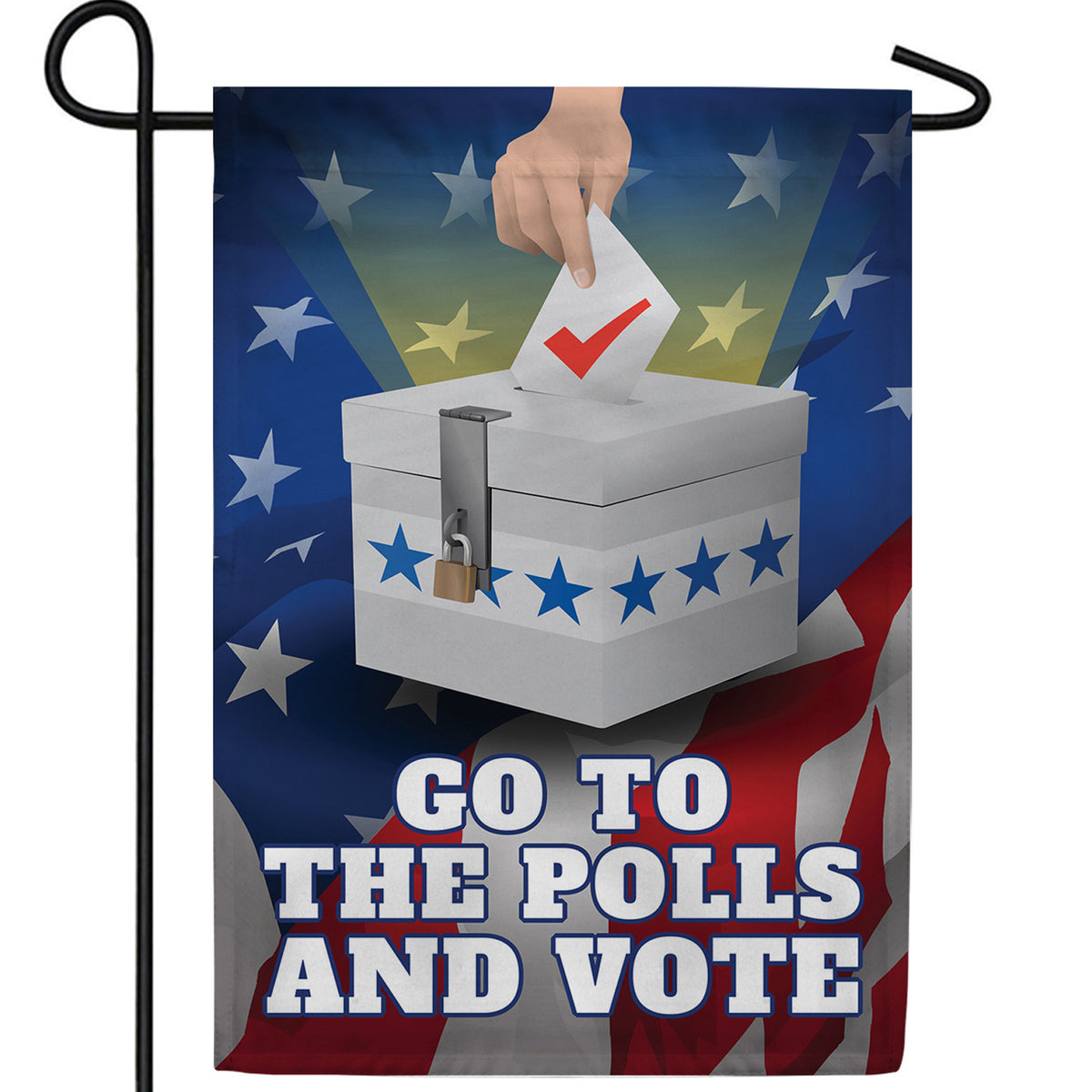 America Forever Go to the Polls and Vote! Garden Flag
