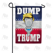America Forever Dump Trump Cartoon Garden Flag