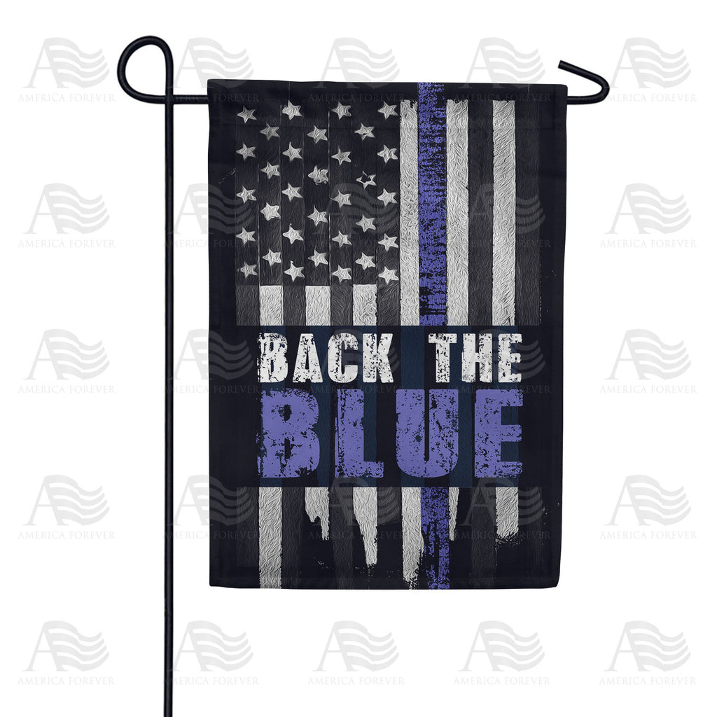 America Forever Back the Blue Garden Flag