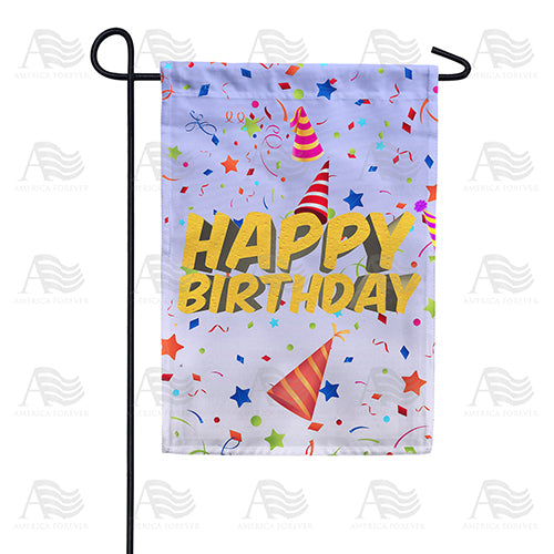 America Forever Happy Birthday Surprise Garden Flag