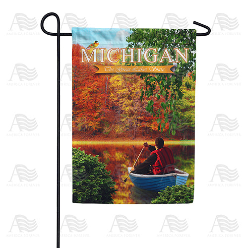 America Forever The Great Lakes State Garden Flag