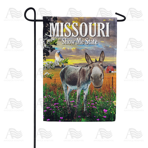 America Forever Hee Haw! Welcome To Missouri! Garden Flag