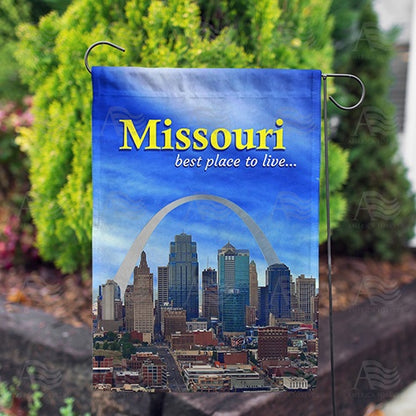 America Forever Missouri, The Gateway To The West Garden Flag