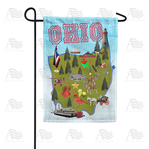 America Forever So Much to do in Ohio Garden Flag