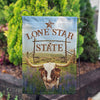 America Forever Texas Longhorn Garden Flag