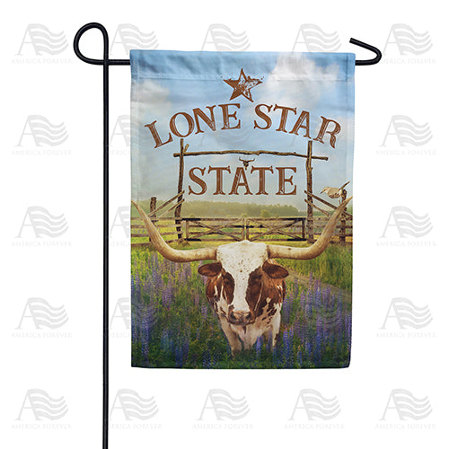 America Forever Texas Longhorn Garden Flag