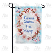 America Forever Be Kind, Live happy Garden Flag