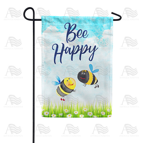 America Forever The Buzz Is Bee Happy! Garden Flag