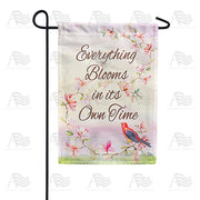 America Forever Your Time To Bloom Will Come! Garden Flag