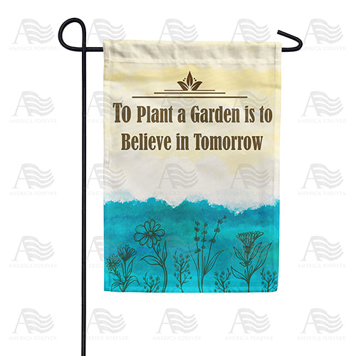 America Forever Look Forward To Tomorrow Garden Flag