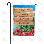 America Forever Family Is A Blessing Garden Flag