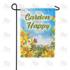 America Forever Happy In My Garden Garden Flag