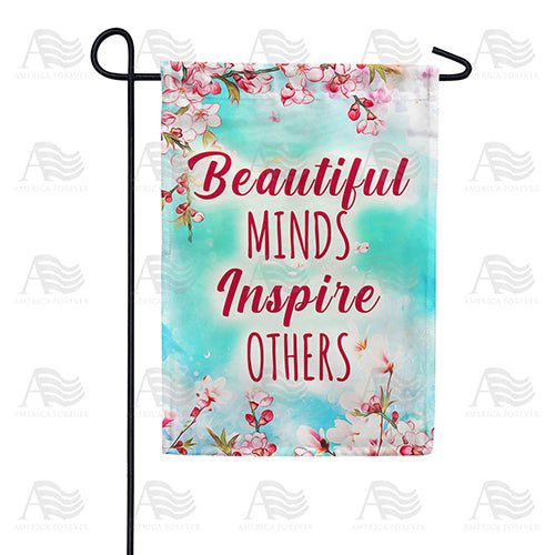 America Forever Beautiful Minds Inspire Others Garden Flag