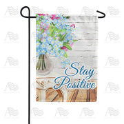 America Forever Stay Positive Garden Flag