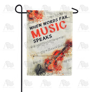 America Forever Music Speaks Garden Flag